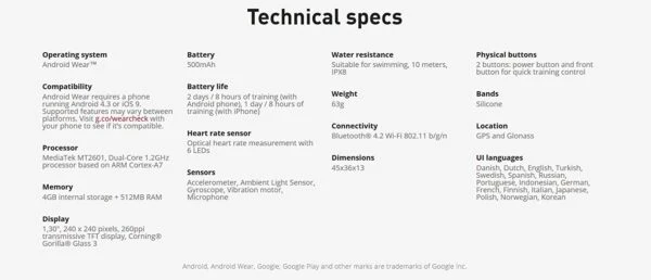 Polar M600 Sports Smart Watch 4 Polar M600 Sports Smart Watch - Image 2