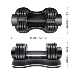 ATIVAFIT 27.5 LB GlideTech Adjustable Dumbbells -Polar Fitbit Shop AtivaFit Adjustable DB 2