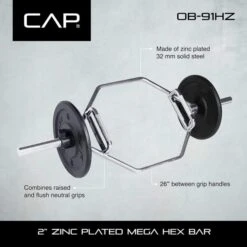 CAP OB-91HZ Mega Hex Bar -Polar Fitbit Shop bdc4626aa1d1df8e14d80d345b2a442d 5d0a7550ca962 600x600 1