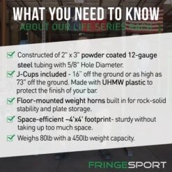 Fringe Sport Life Series Squat Rack With Pull-up Bar 10 Fringe Sport Life Series Squat Rack With Pull-up Bar -Polar Fitbit Shop c75b6f114c23a4d7ea11331e7c00e73c 5d0a74a286263