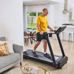 Echelon Stride-s Auto-Fold Smart Treadmill -Polar Fitbit Shop stride s treadmill man using 600x600 1